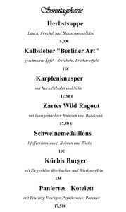 Unsere Sonntags Empfehlung für den 26.10 😋
