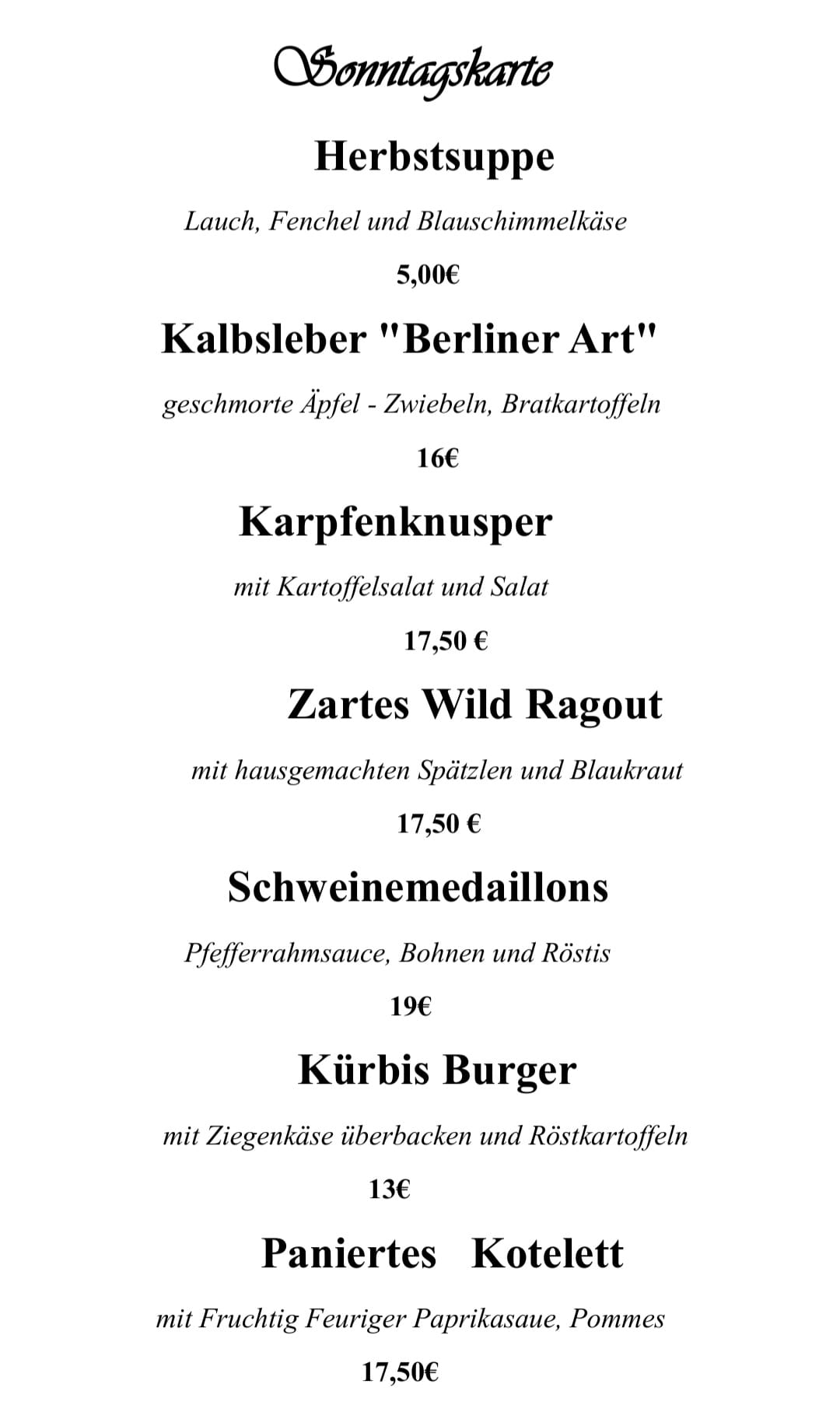Unsere Sonntags Empfehlung für den 26.10 😋